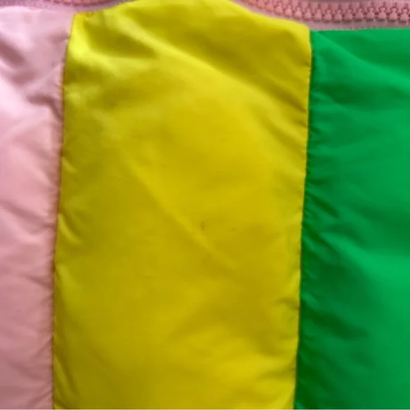 XS Rachel Antonoff puffer coat Terry colorblock striped - Picture 5 of 7